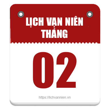 Lịch vạn niên tháng 2