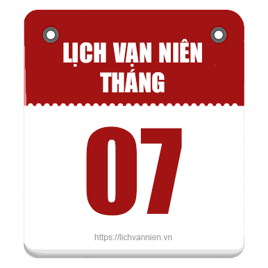 Lịch vạn niên tháng 7
