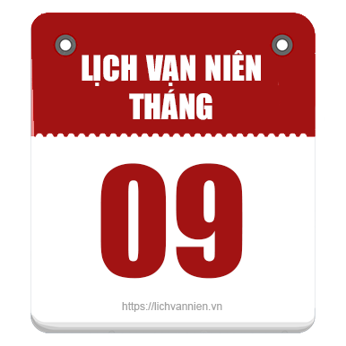 Lịch vạn niên tháng 9